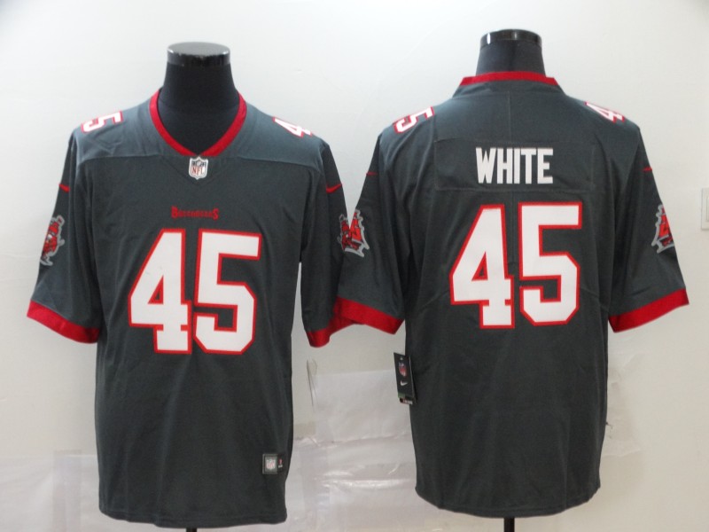 Men's Tampa Bay Buccaneers Devin White #45 Gray Jersey